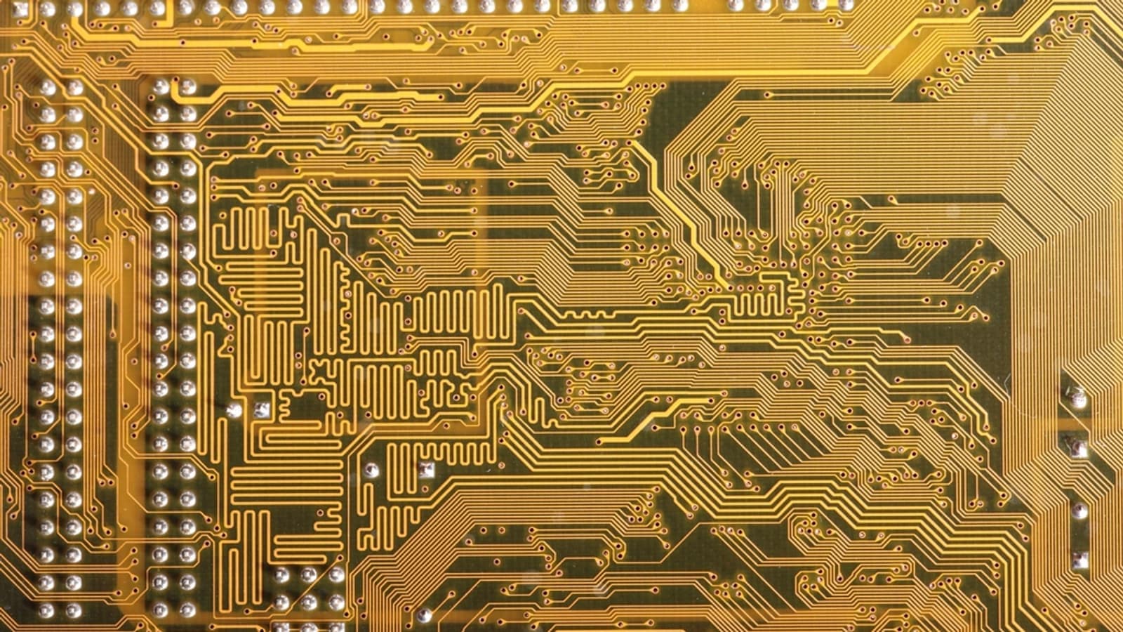 Free circuit board image. File photograph. Foto d'archivio.
