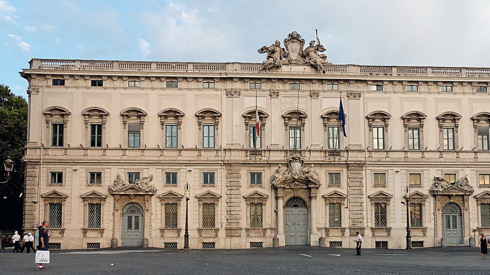 Palazzo della Consulta Roma 2006. File photograph. Foto d'archivio.