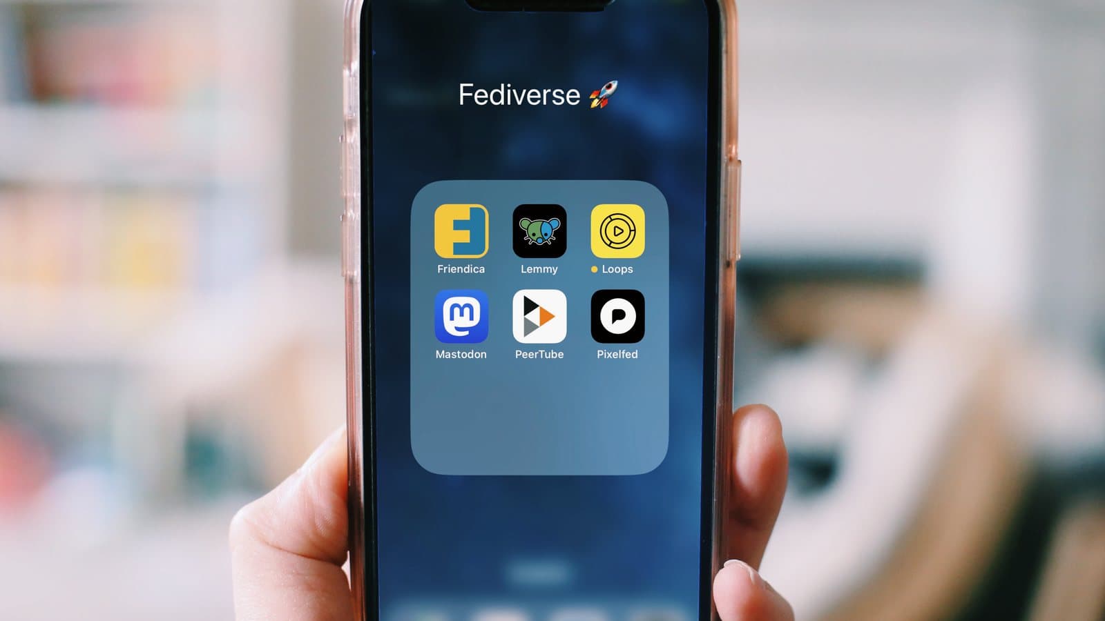 Fediverse smartphone apps (photo by Elena Rossini). File photograph. Foto d'archivio.