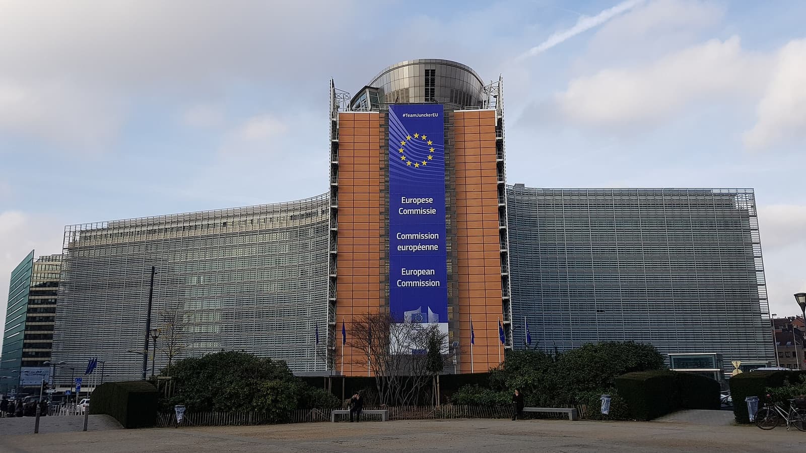 Brussels Berlaymont building (1). File photograph. Foto d'archivio.
