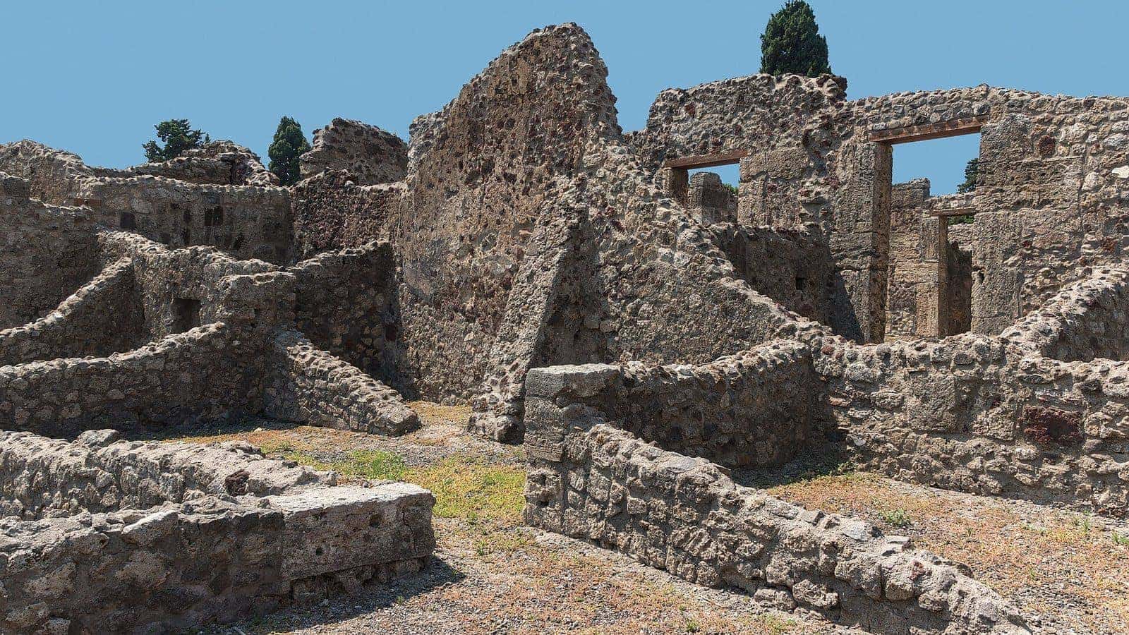 Composition ruins Pompeii. File photograph. Foto d'archivio.