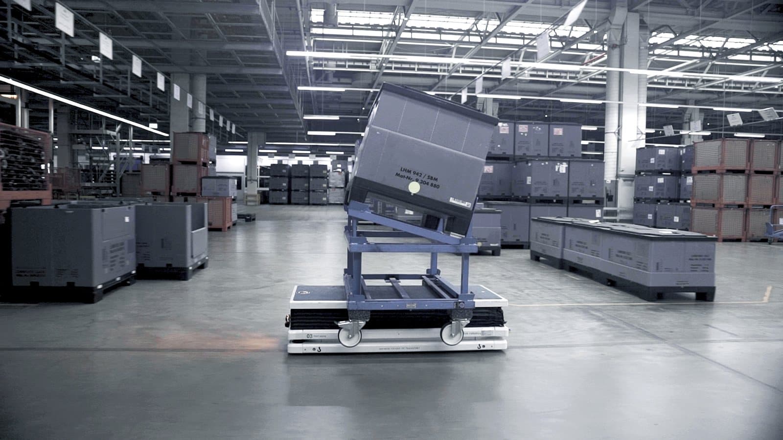 Ek robotics AGV FAST MOVE. File photograph. Foto d'archivio.