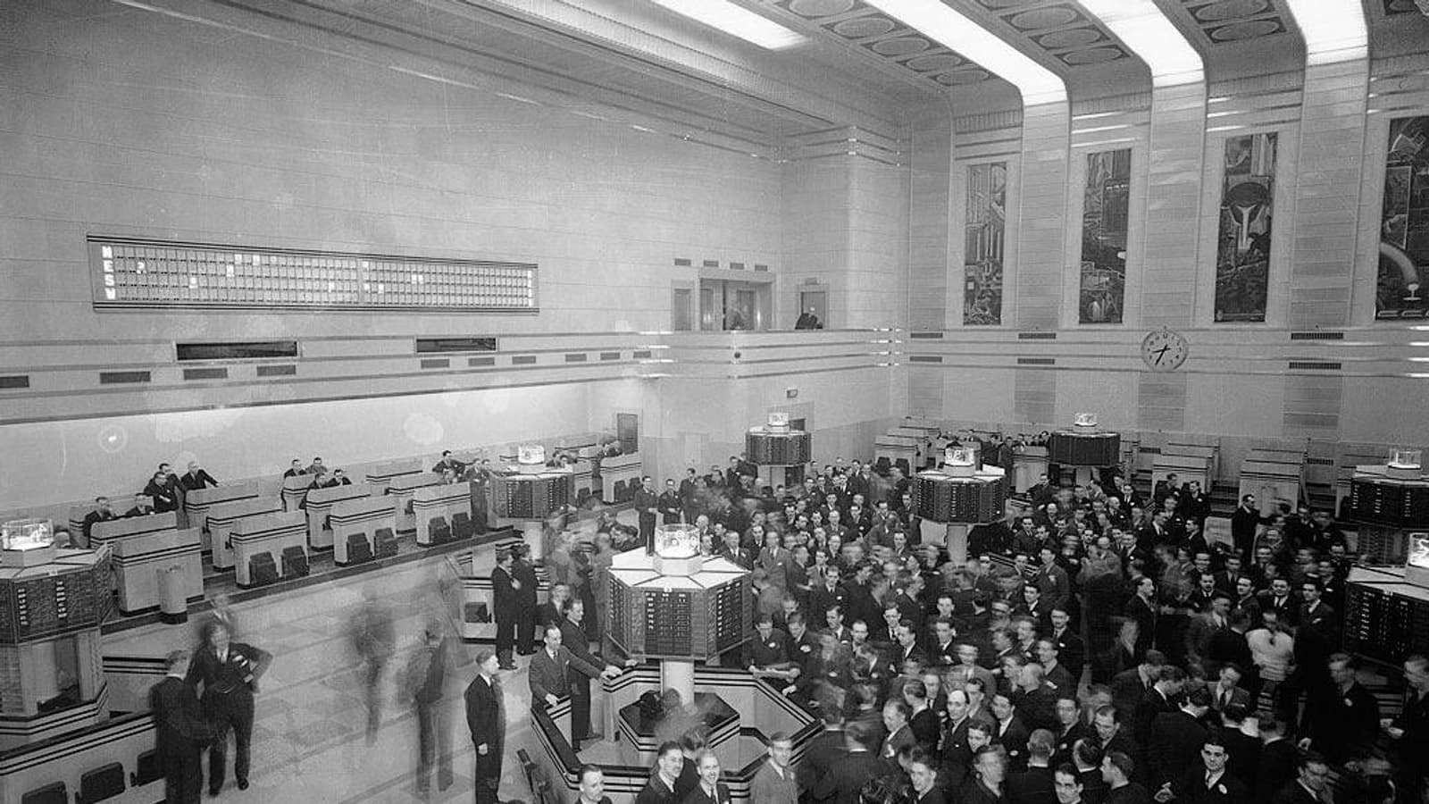 New Toronto Stock Exchange trading floor. File photograph. Foto d'archivio.